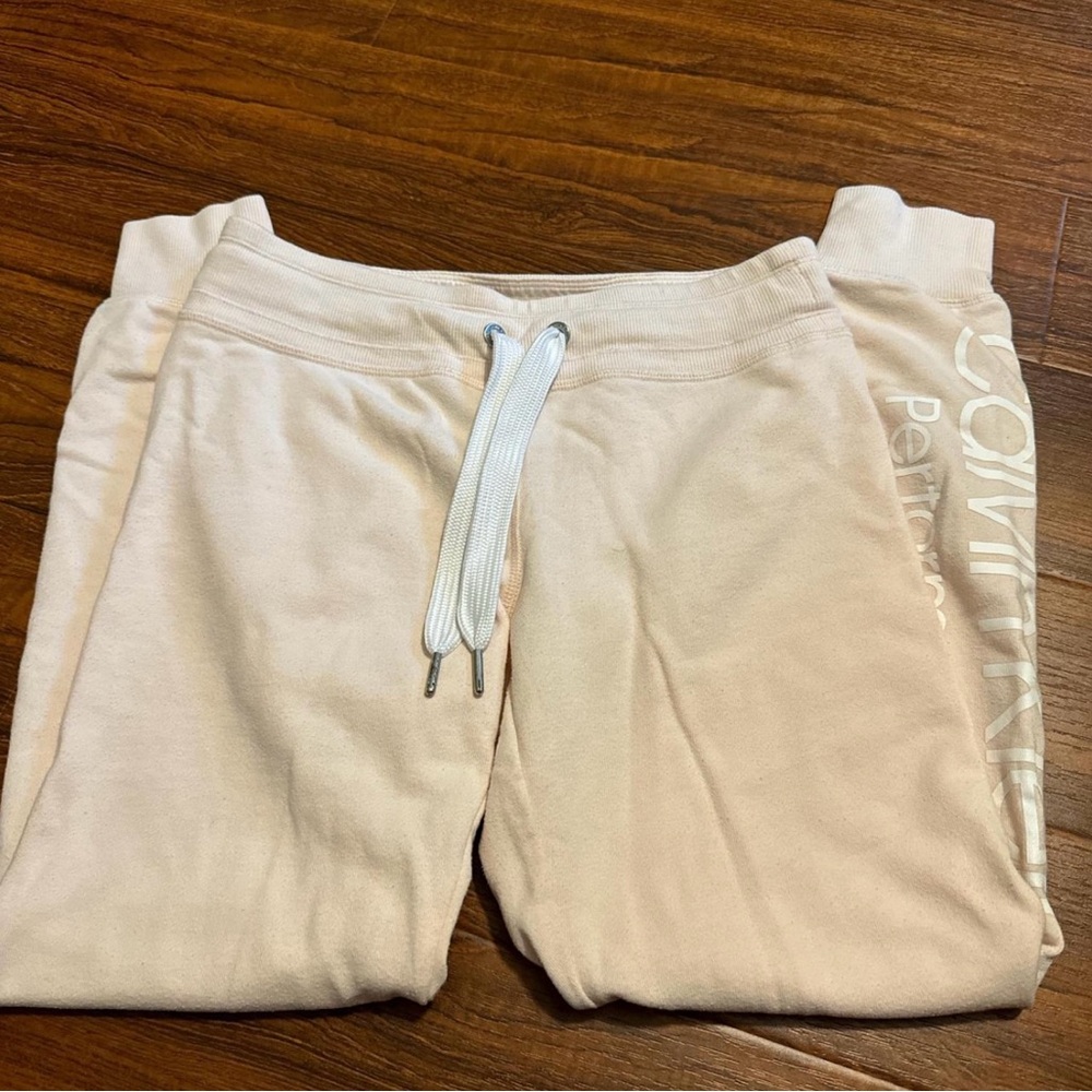 Calvin Klein Cream Sweatpants for Everyday Comfort